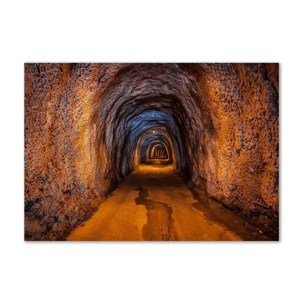 Glass acrylic wall art Underground tunnel