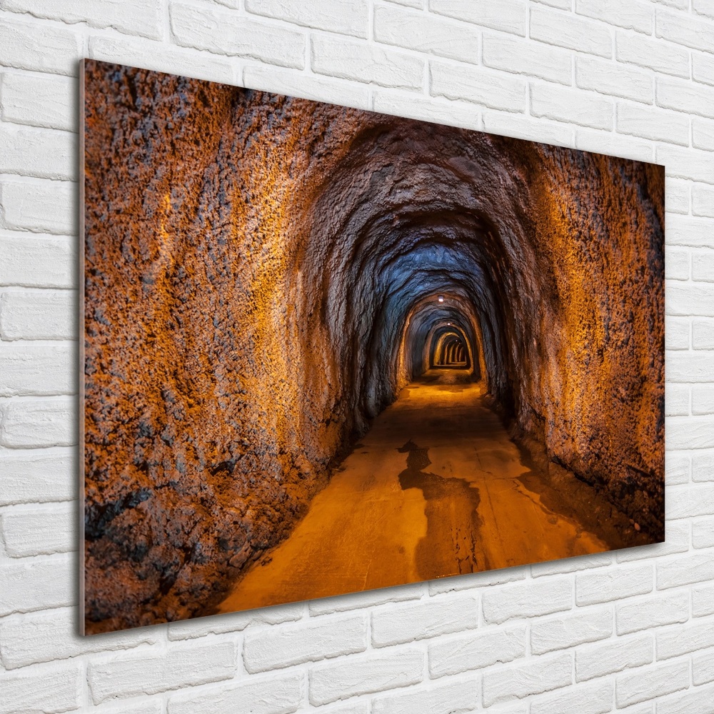 Glass acrylic wall art Underground tunnel