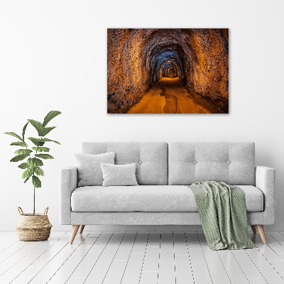 Glass acrylic wall art Underground tunnel