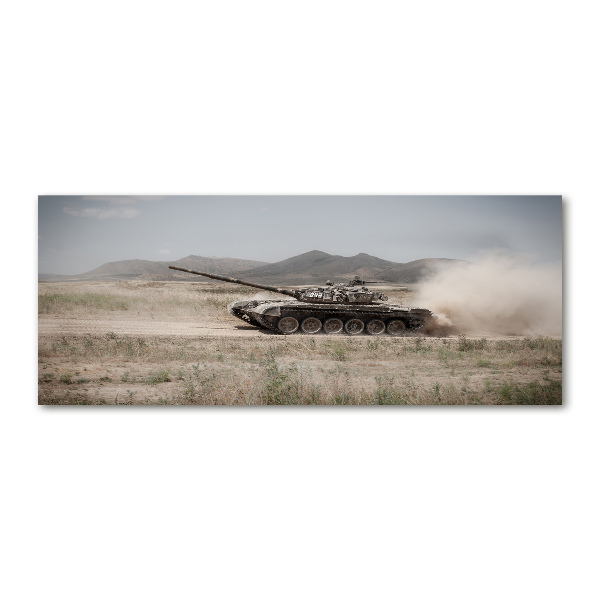 Acrylic wall art Tank in the desert