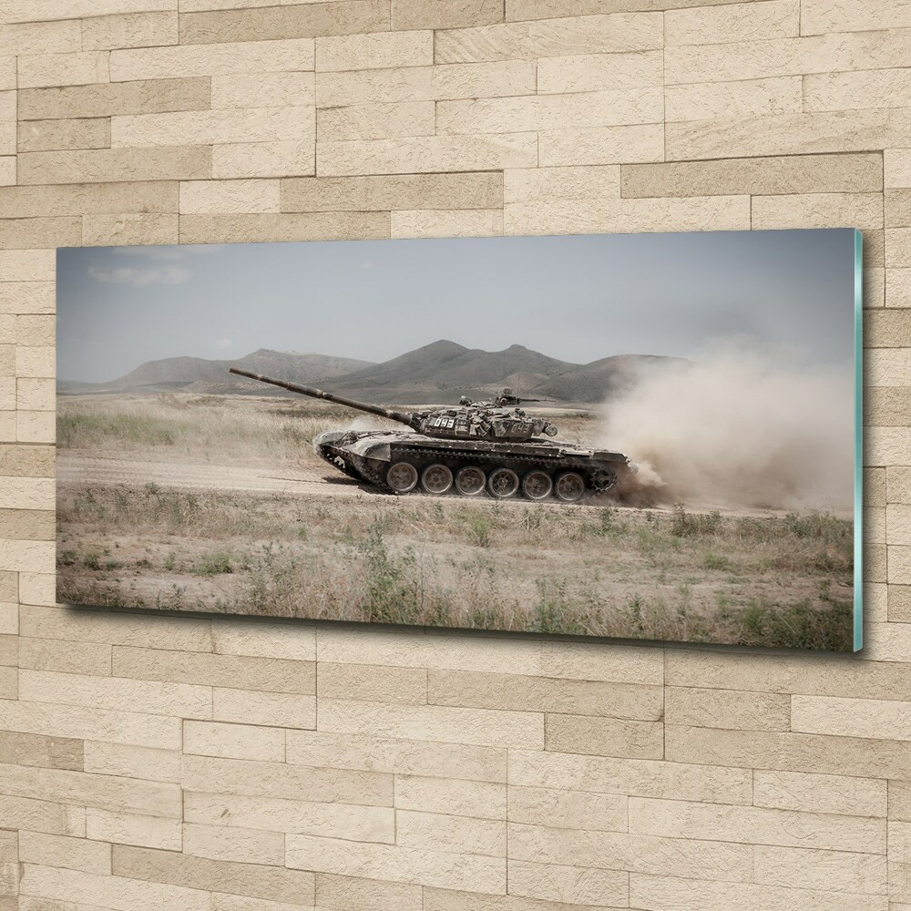 Acrylic wall art Tank in the desert