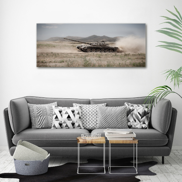 Acrylic wall art Tank in the desert