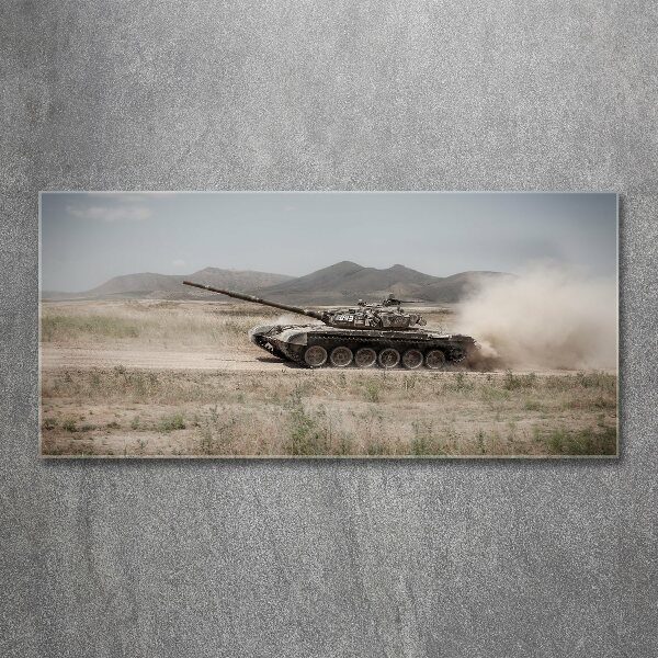 Acrylic wall art Tank in the desert