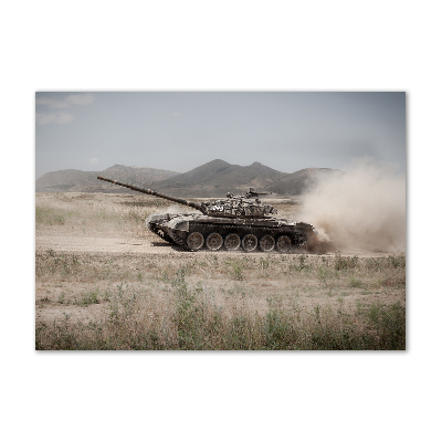 Acrylic wall art Tank in the desert