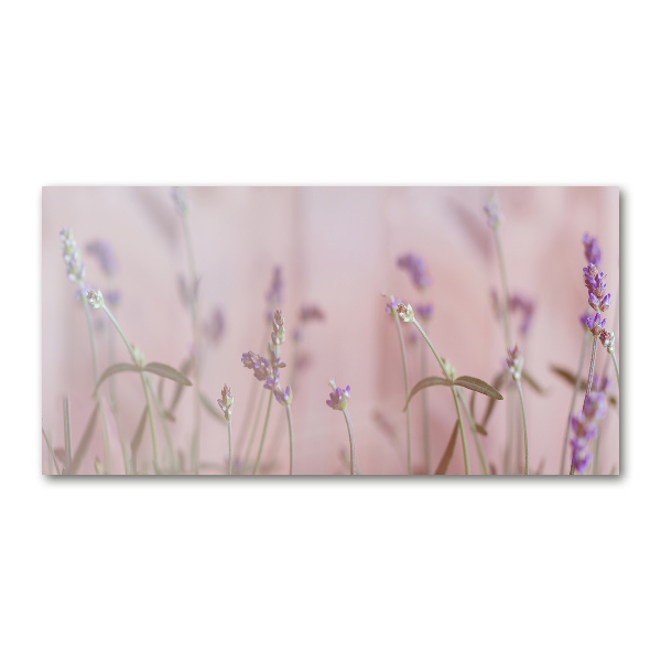 Glass acrylic wall art Lavender