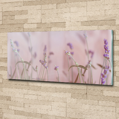 Glass acrylic wall art Lavender