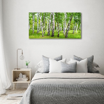 Print on acrylic Birch forest