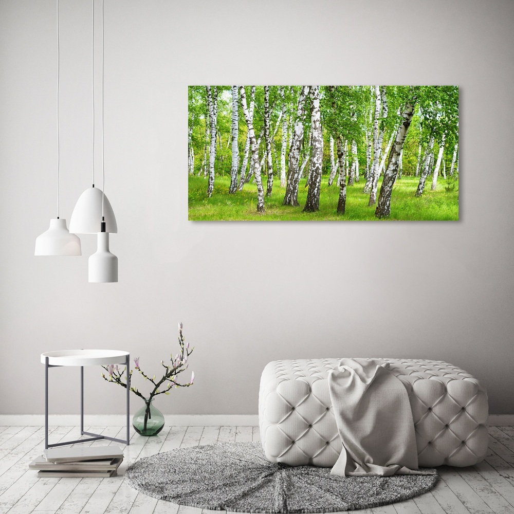 Print on acrylic Birch forest