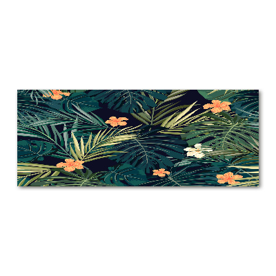 Wall art acrylic Tropical leaves