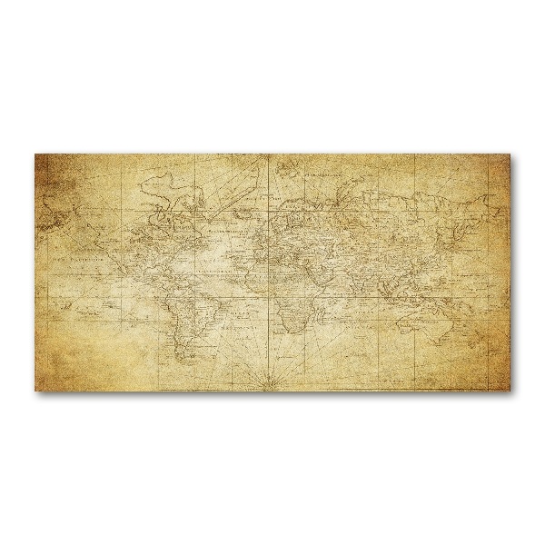 Acrylic print Old map of the world