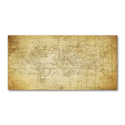 Acrylic print Old map of the world