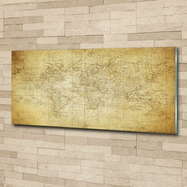 Acrylic print Old map of the world