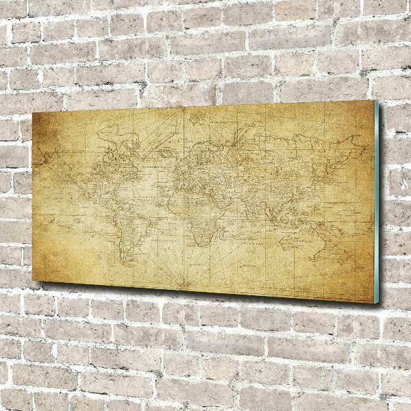 Acrylic print Old map of the world