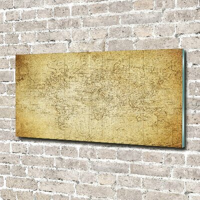 Acrylic print Old map of the world