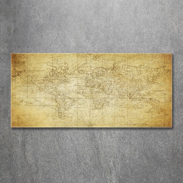 Acrylic print Old map of the world