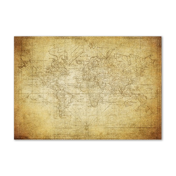 Acrylic print Old map of the world