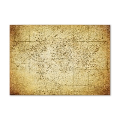 Acrylic print Old map of the world