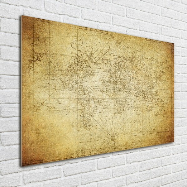 Acrylic print Old map of the world