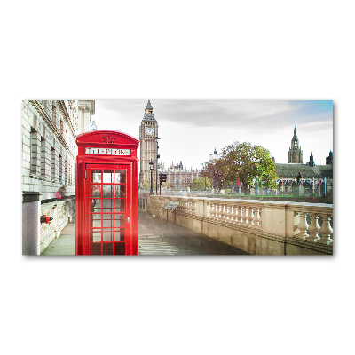 Acrylic print telephone booth