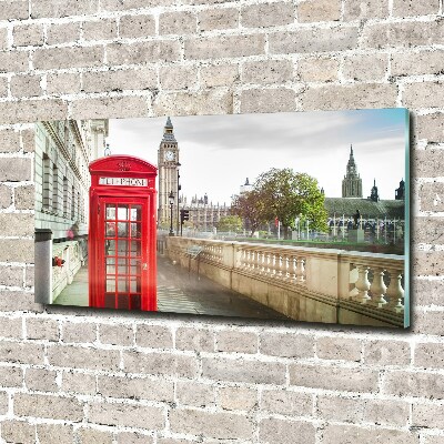 Acrylic print telephone booth