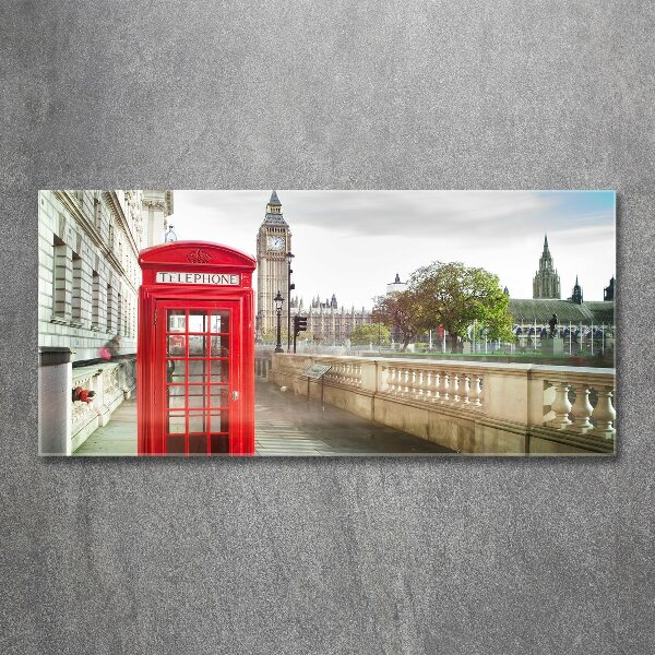 Acrylic print telephone booth