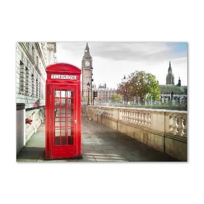 Acrylic print telephone booth