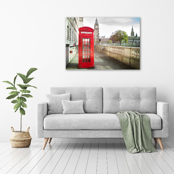 Acrylic print telephone booth