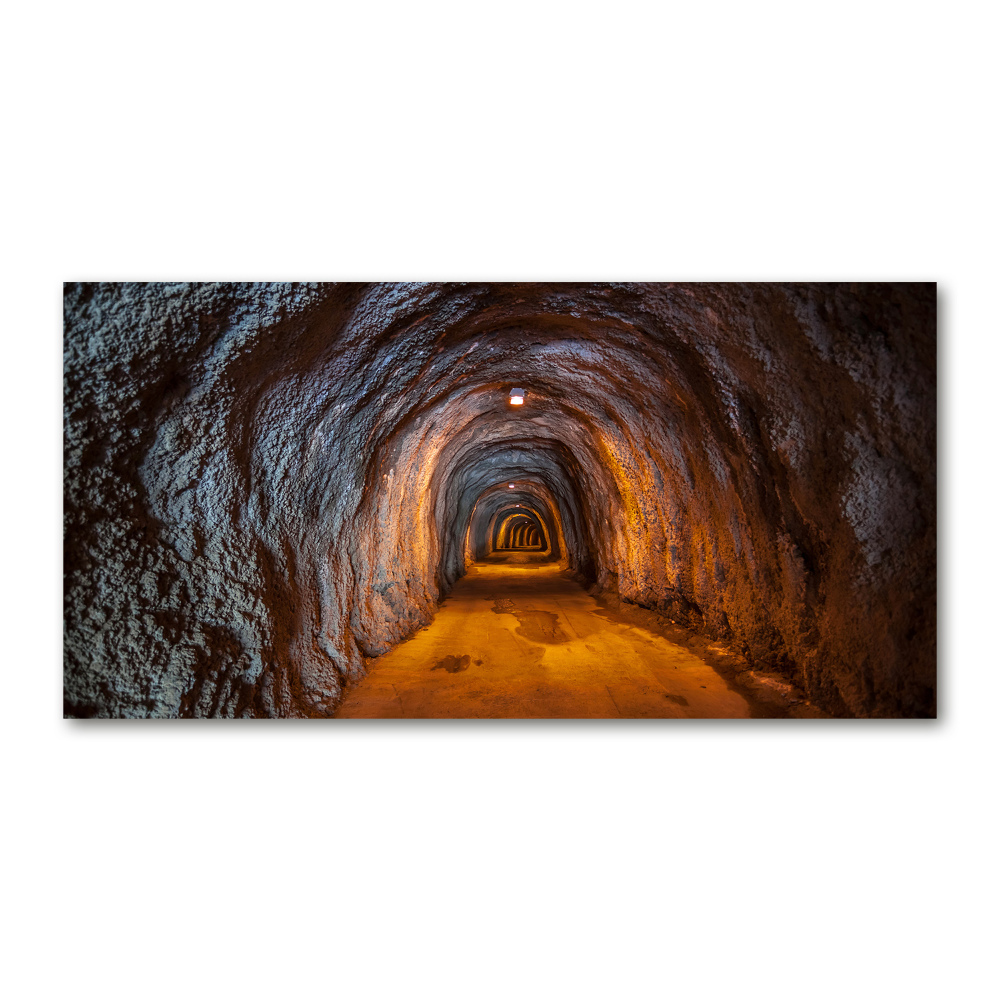 Glass acrylic wall art Underground tunnel