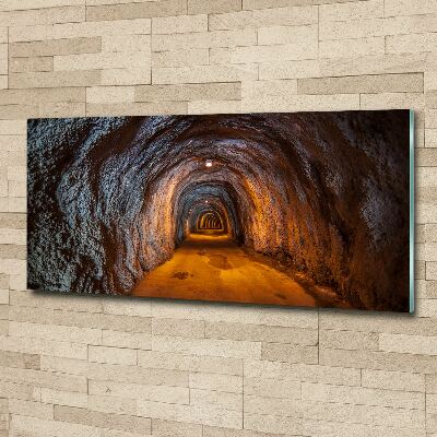 Glass acrylic wall art Underground tunnel