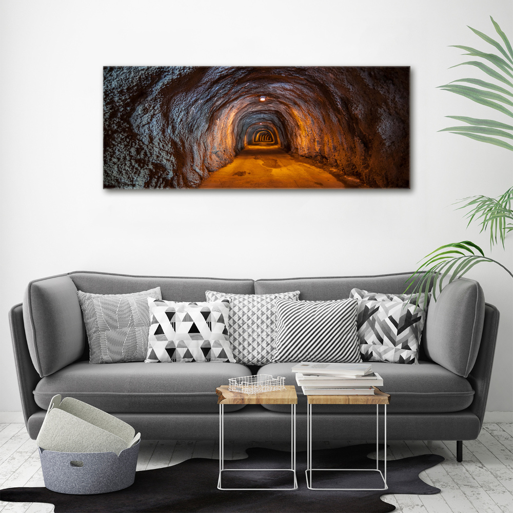 Glass acrylic wall art Underground tunnel