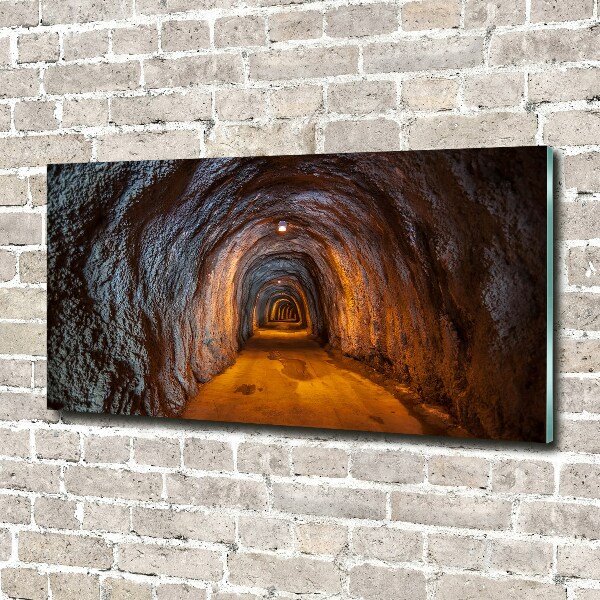 Glass acrylic wall art Underground tunnel