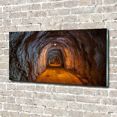 Glass acrylic wall art Underground tunnel