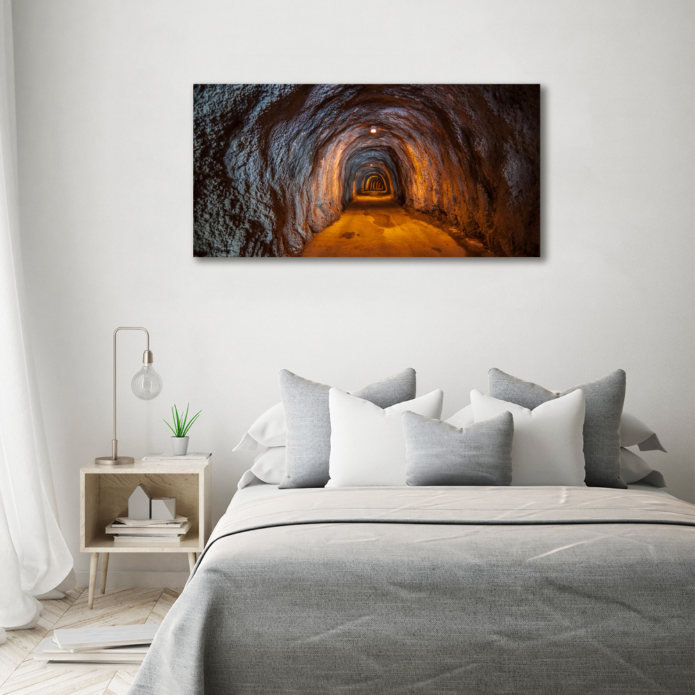 Glass acrylic wall art Underground tunnel