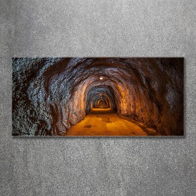 Glass acrylic wall art Underground tunnel