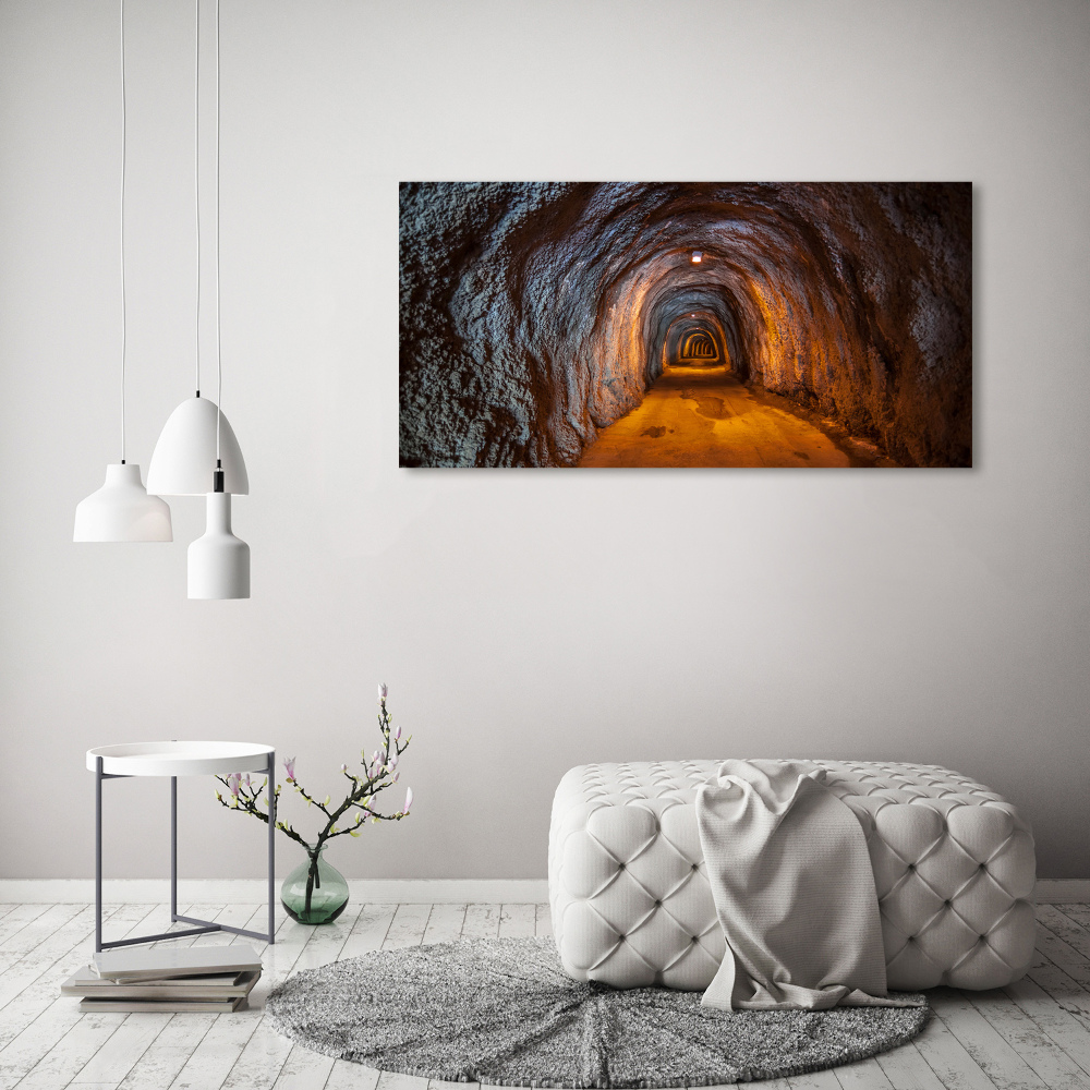 Glass acrylic wall art Underground tunnel