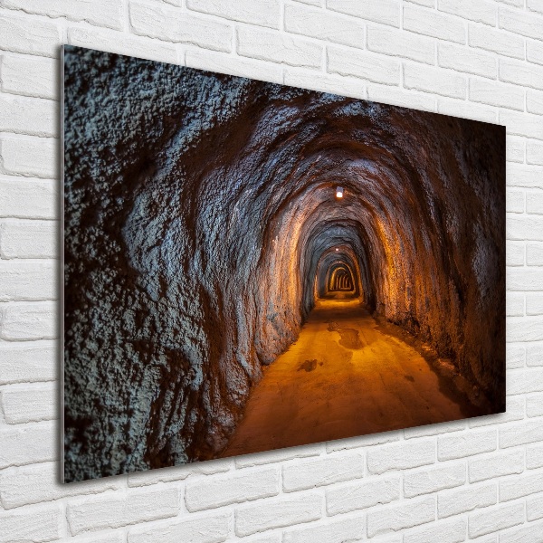 Glass acrylic wall art Underground tunnel