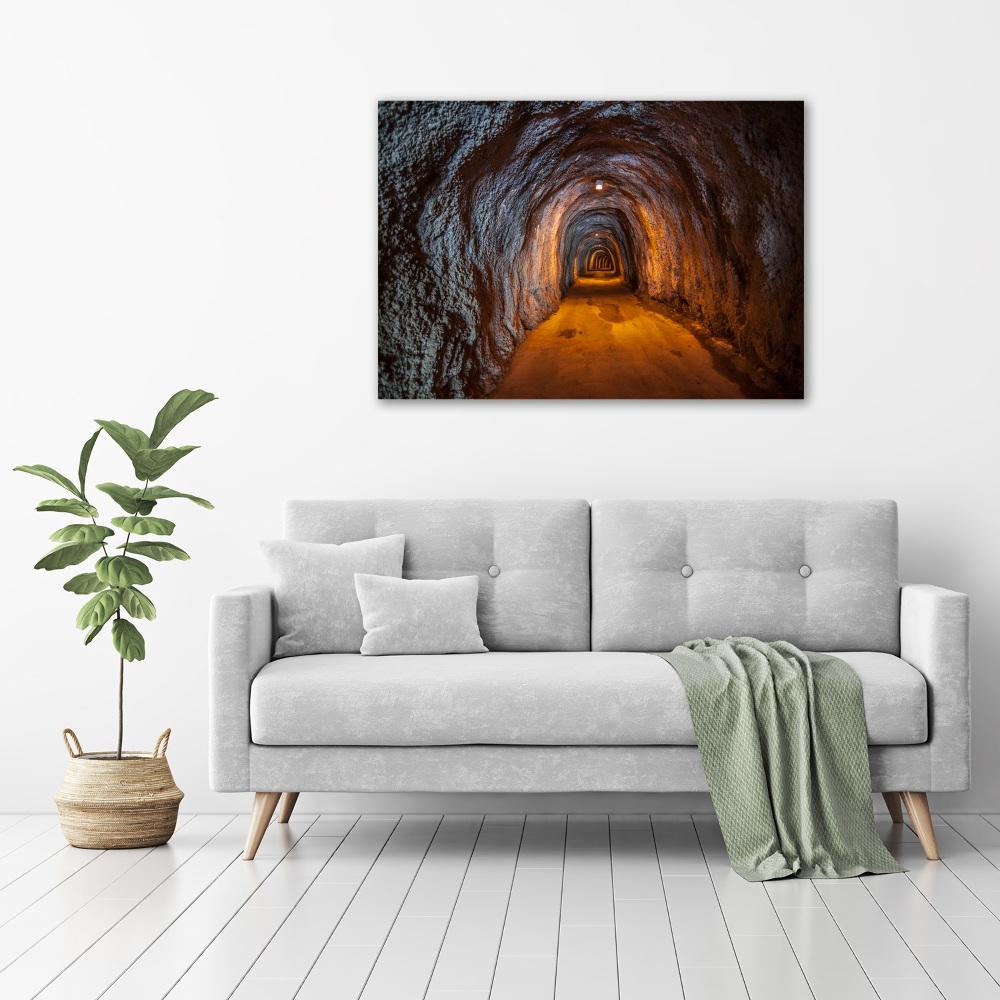 Glass acrylic wall art Underground tunnel