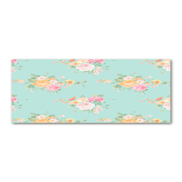 Print on acrylic Floral pattern