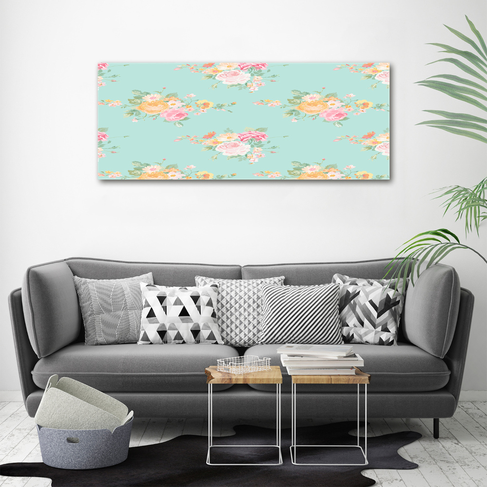 Print on acrylic Floral pattern