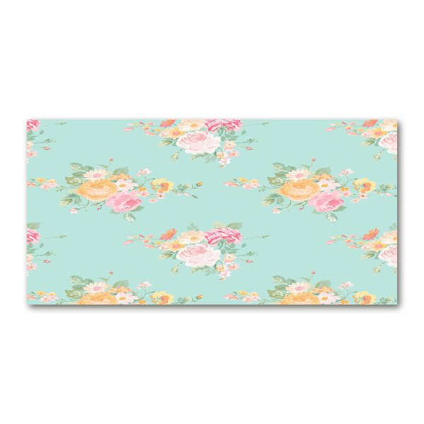 Print on acrylic Floral pattern