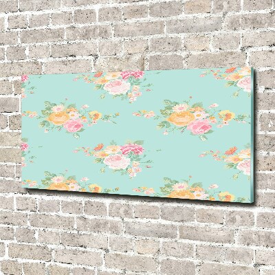 Print on acrylic Floral pattern