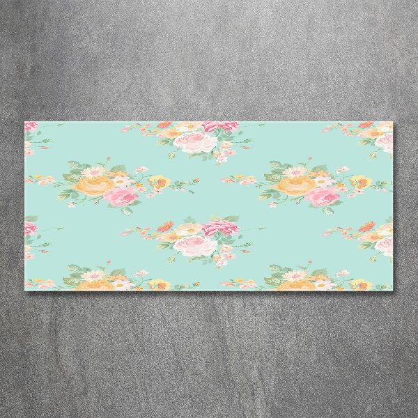 Print on acrylic Floral pattern