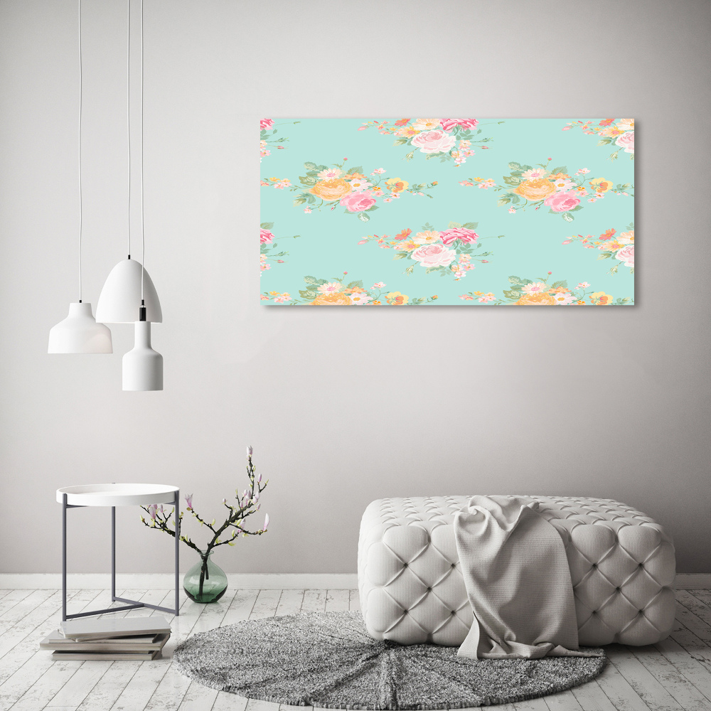 Print on acrylic Floral pattern