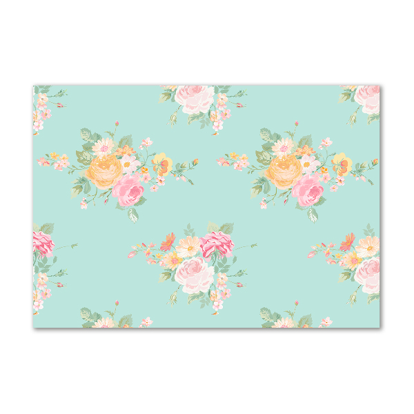 Print on acrylic Floral pattern