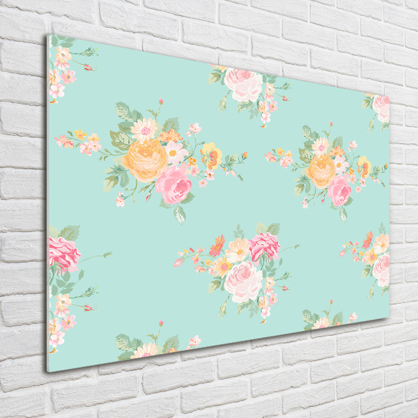 Print on acrylic Floral pattern