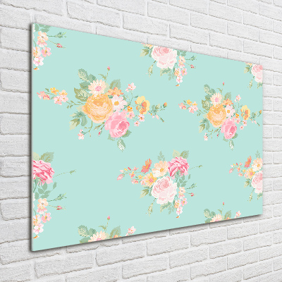 Print on acrylic Floral pattern