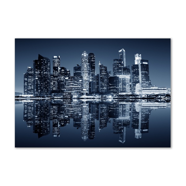 Glass acrylic wall art Singapore at night