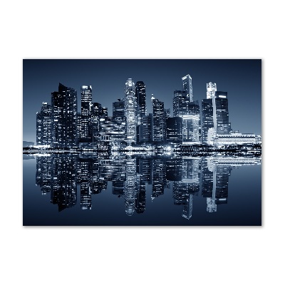 Glass acrylic wall art Singapore at night