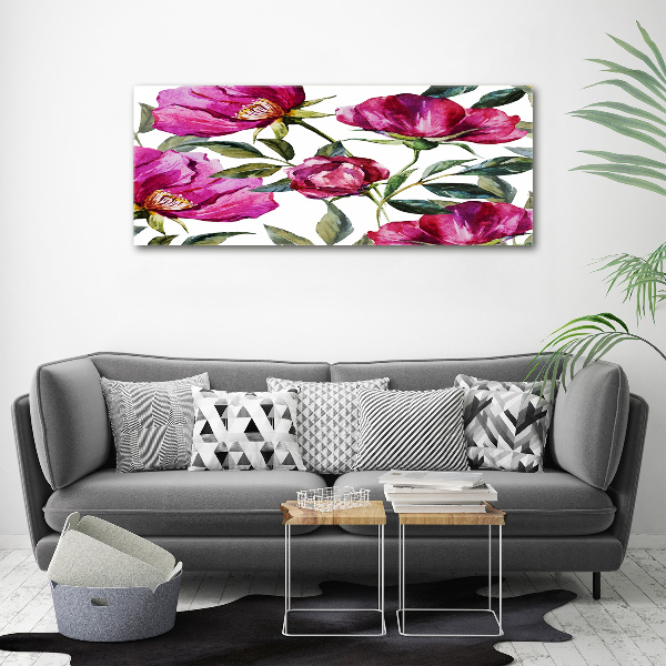 Print on acrylic Pink peonies