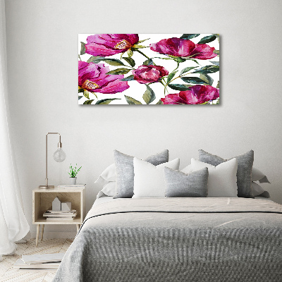 Print on acrylic Pink peonies